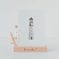 Preview: Postkarte Aquarell Leuchtturm von Eulenschnitt 